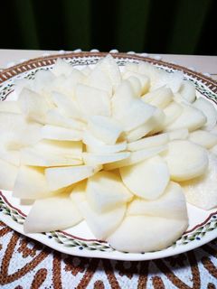 食べやすい梨の切り方〜梨チップ〜-レシピのメイン写真