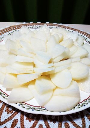 食べやすい梨の切り方〜梨チップ〜-レシピのメイン写真