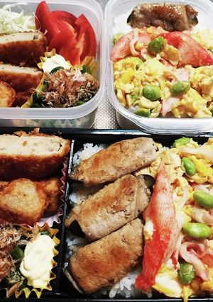 高校生息子&旦那弁当(9/28)-レシピのメイン写真