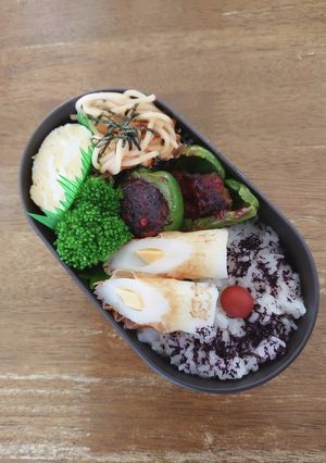 JK☆ピーマンの肉詰め弁当♪-レシピのメイン写真