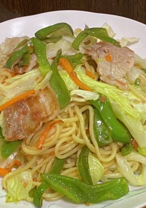 梅肉でさっぱり焼きそば-レシピのメイン写真