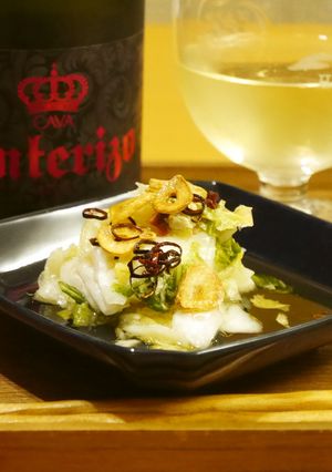 簡単おつまみ★白菜漬のペペロンチーノ風-レシピのメイン写真