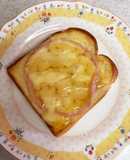 ハムチーズのハニーマヨトースト♡