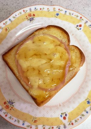 ハムチーズのハニーマヨトースト♡-レシピのメイン写真