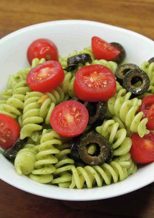ショートパスタのバジルソース和え-レシピのメイン写真