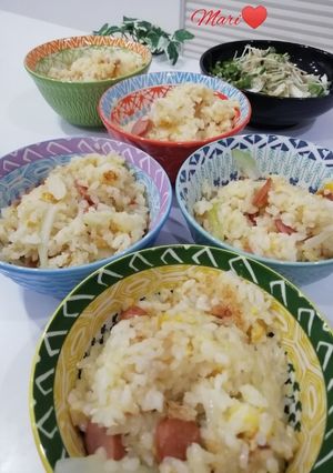 麺つゆバターチャーハン-レシピのメイン写真