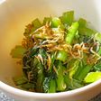 ごま風味香る!しらすと小松菜の麺つゆ炒め