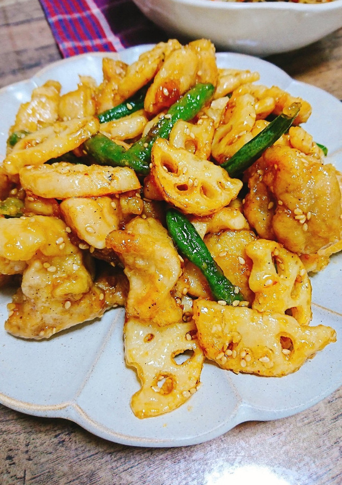 ✿鶏肉とれんこんの甘酢炒め✿-レシピのメイン写真