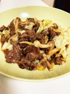 牛肉とキノコの中華炒め風-レシピのメイン写真