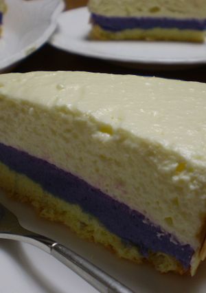 紫芋のレアチーズケーキ-レシピのメイン写真
