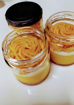 コンビニ風☆かぼちゃのモンブランプリン-レシピのメイン写真