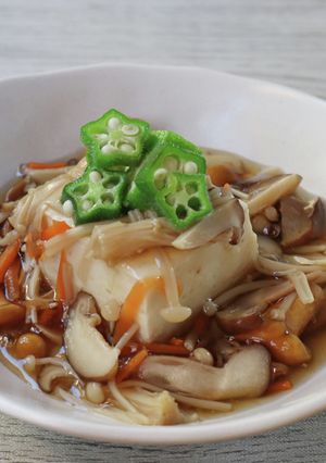 豆腐のきのこあんかけ【ＪＡ福井県】-レシピのメイン写真