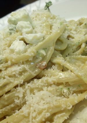 ネギとゴルゴンゾーラのパスタ-レシピのメイン写真