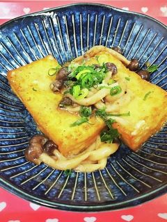 簡単時短*厚揚げときのこのゴマドレ炒め-レシピのメイン写真