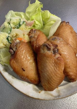 手羽先のオーブン焼き（醤油味）-レシピのメイン写真