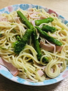 アスパラガスとハムのワンパン和風パスタ-レシピのメイン写真