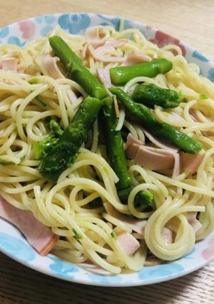 アスパラガスとハムのワンパン和風パスタ-レシピのメイン写真