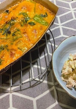 かぼちゃのキッシュとポテトサラダ-レシピのメイン写真