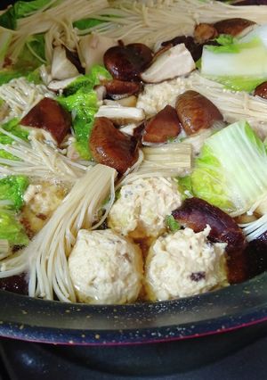 鶏団子鍋-レシピのメイン写真