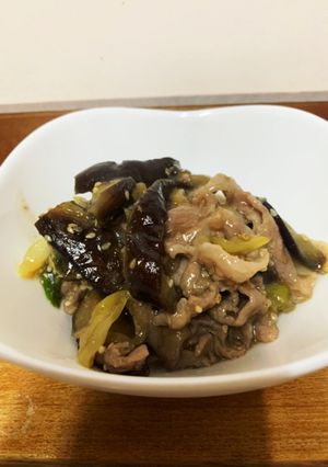ナスの肉味噌炒め-レシピのメイン写真