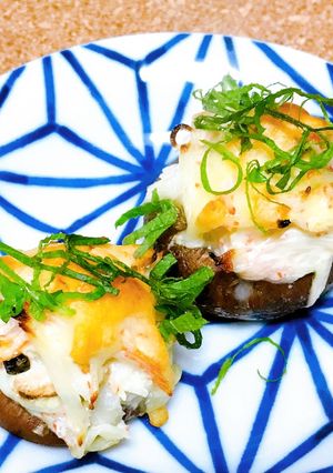 カニカマとしいたけのマヨ焼き-レシピのメイン写真