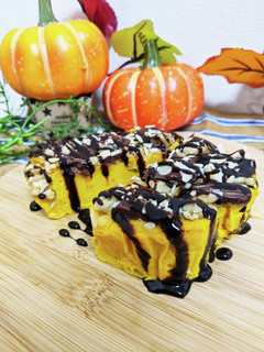 レンジで簡単☆しっとり濃厚かぼちゃケーキ-レシピのメイン写真