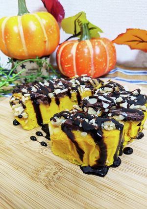 レンジで簡単☆しっとり濃厚かぼちゃケーキ-レシピのメイン写真