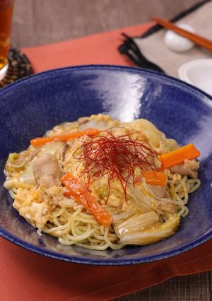 白菜ときのこの酸辣湯まぜそば-レシピのメイン写真