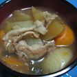 圧力鍋で☆まるごと1本大根の煮物