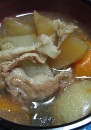 圧力鍋で☆まるごと1本大根の煮物-レシピのメイン写真