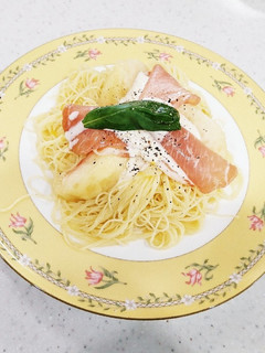 桃の冷製パスタ☆アレンジバージョン♪-レシピのメイン写真