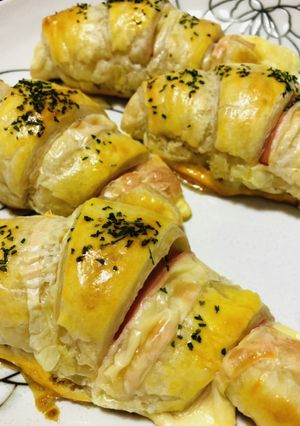 ハムチーズクロワッサン-レシピのメイン写真