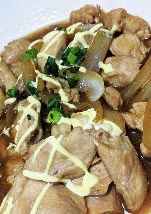 鶏胸肉と玉ねぎの甘酢炒め煮-レシピのメイン写真