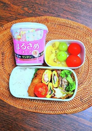オクラのチーズ肉巻き弁当-レシピのメイン写真
