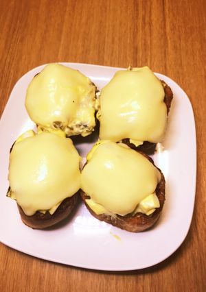 高菜とたまごマヨのバケットピザトースト-レシピのメイン写真