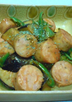 なすとピーマンの炒め物（イタリアン風）-レシピのメイン写真