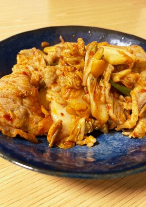 簡単　豚肉キムチ-レシピのメイン写真