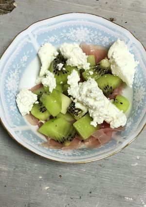 生ハムとカッテージチーズのデザート-レシピのメイン写真