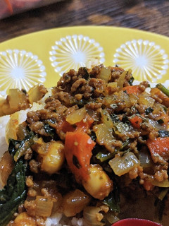 ほうれん草と大豆のちょい甘キーマカレー-レシピのメイン写真