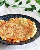 えのきとにんじんのチーズチヂミ