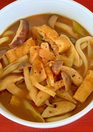 残ったカレーで♪みんな大好きカレーうどん-レシピのメイン写真