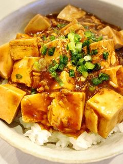 簡単♪花椒ぴりり四川風麻婆豆腐丼♪-レシピのメイン写真