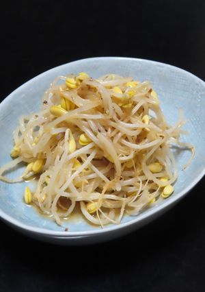 時短簡単美味レンチンで作る豆もやし和え物-レシピのメイン写真