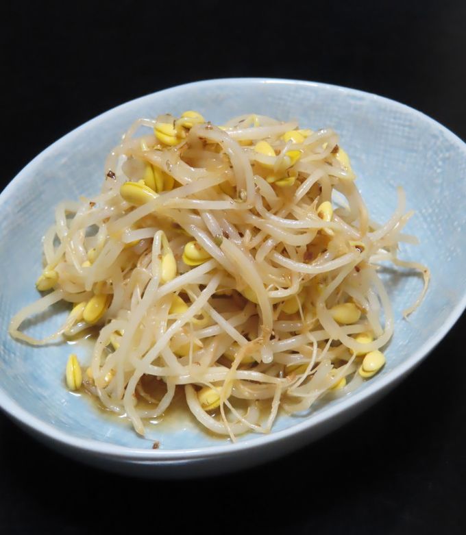 時短簡単美味レンチンで作る豆もやし和え物-レシピのメイン写真