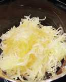 そうめんカボチャのポン酢掛け