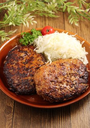 ハンバーグ!業務スーパー姜葱醤で生姜風味-レシピのメイン写真