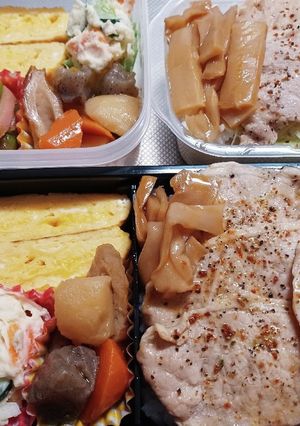 高校生息子&旦那弁当(9/29)-レシピのメイン写真