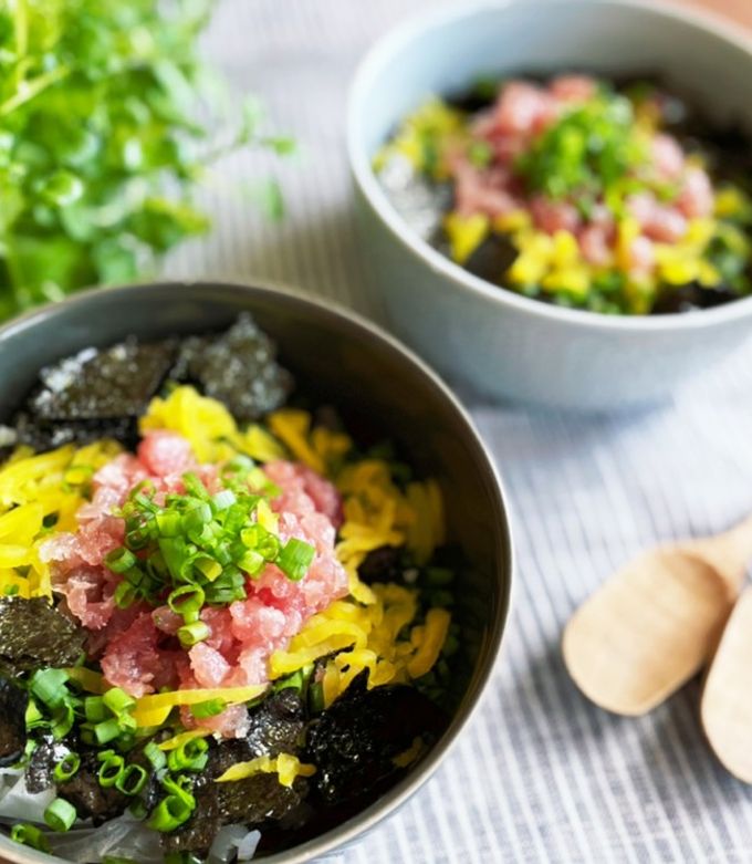 回転寿司店の味♡まぐたく丼-レシピのメイン写真