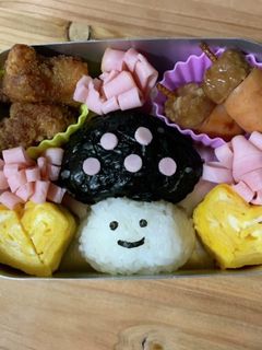 秋のキャラ弁!きのこくん♪-レシピのメイン写真