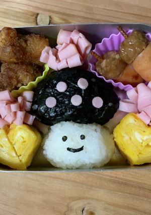秋のキャラ弁！きのこくん♪-レシピのメイン写真